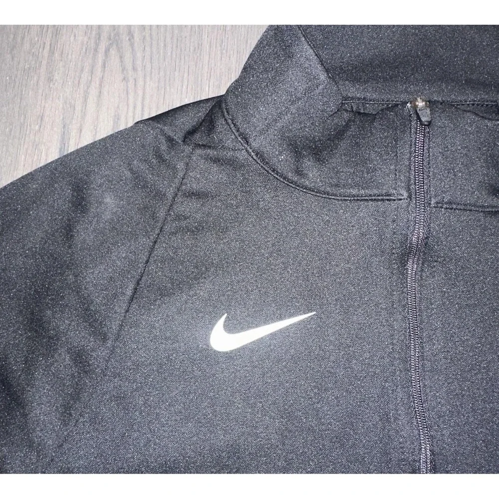 Nike Dri-FIT Track Jacket Womens‎ XS Black Laguna Beach Volleyball Club Full Zip